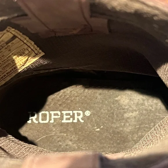 ROPER Women’s Western Brown Tooled Shaft Leather Short Boot. NWT SIZE 9.5 - Picture 10 of 10